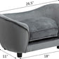 Pet Sofa Couch, Pet Sofa for Cats and Small Dogs, Cat Sleeping Bed, Ultra-Soft Snuggle Cat Sofa for Indoor Kitten, Luxury Mini Dog Couch Sofa Bed, Dark Gray