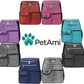 Dog Travel Bag Backpack, Airline Approved Dog Bags for Traveling, Puppy Diaper Bag Supplies, Pet Camping Essentials Hiking Accessories Dog Gift, Food Container, Collapsible Bowls, Stripe Black