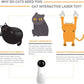 Cat Laser Toy Automatic Interactive Toys for Cats Kitten Dogs USB Charging and Battery Powered 5 Random Pattern Fast Slow Light Flashing Model