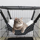 Lamb Fleece Cat Hanging Beds Pets Cage Hammock Bed For Kitten Hanging Seat Indoor Durable Winter Cat Bed Kitty Nest Puppy Cushion Pet Products