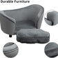 Pet Sofa Couch, Pet Sofa for Cats and Small Dogs, Cat Sleeping Bed, Ultra-Soft Snuggle Cat Sofa for Indoor Kitten, Luxury Mini Dog Couch Sofa Bed, Dark Gray